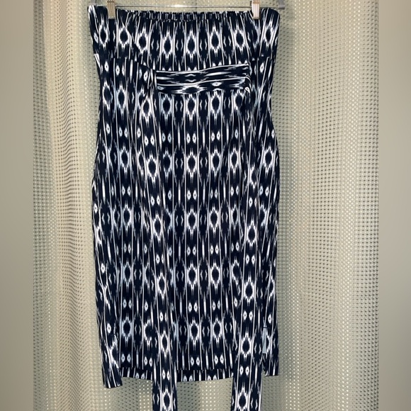 Athleta Ikat Anywhere Strapless Dress SZ 12 - Picture 5 of 8